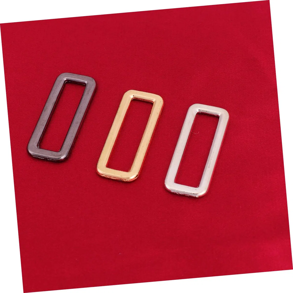 Tofficu 90piezas Hebillas De Metal Cuadradas Para Accesorios De Bolsas Reemplazo De Botones Para y Tienda