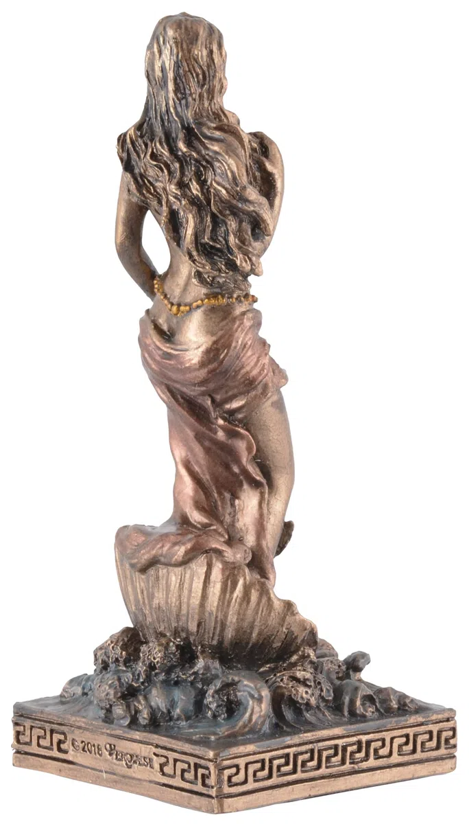 Figura en miniatura diosa griega Afrodita pintada con color bronce por Veronese
