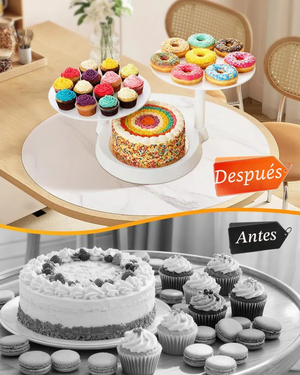 Uten Bandejas para Tartas Soporte de Torta Decoración de Pasteles Expositor para Hornear Herramientas 11 Inch