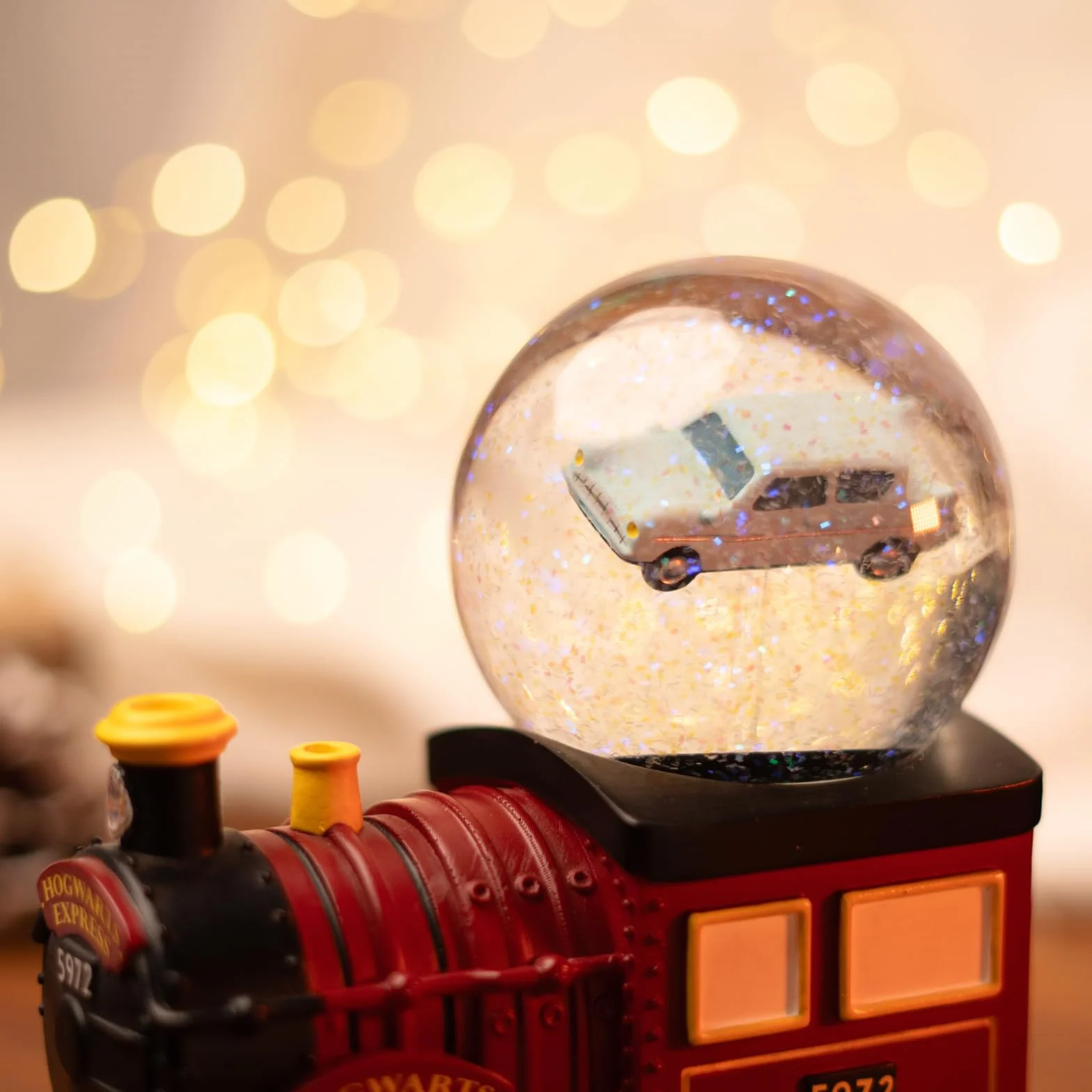 Bola de Nieve Harry Potter - Figura Hogwarts Express para Decoración Navidad : Harry Potter Regalos Merchandising │ Bola de Cristal con Nieve y Base de Resina para Gran Estabilidad