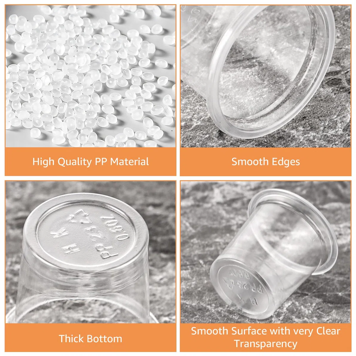 WOPPLXY 1000 vasos chupito plastico, shotgläser plastik 2cl transparentes y reutilizables, chupito plastico para bodas, fiestas, reuniones, celebraciones navideñas y uso comercial