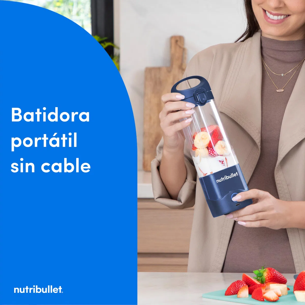 Batidora de Vaso Nutribullet NBP003NBL Azul 900 W