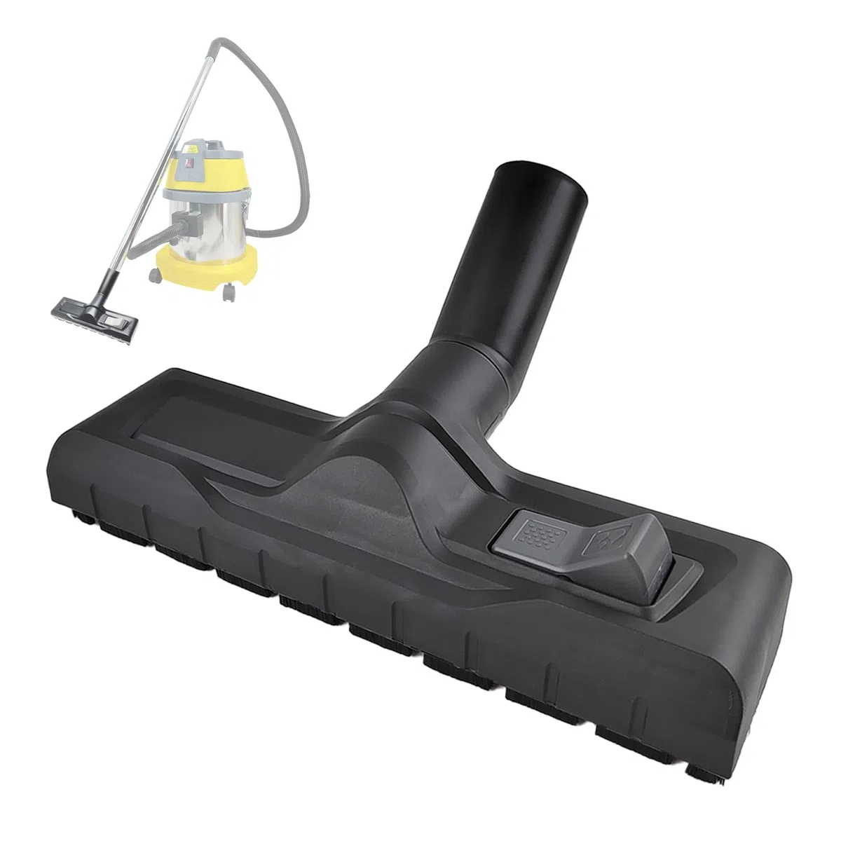 Cepillo Aspiradora Universal para Kärcher WD5, WD6, Piezas de Repuesto de Boquillas para Suelos, Fuerte Succión, Reutilizable, Adecuado para la Limpieza de Salones, Dormitorios y Baños (Negro)