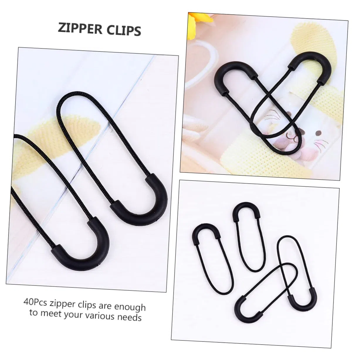 DIYEAH 10juegos Semicirculos De Reemplazo Para De Ropa y Bolsas Para Reparaciones De Mochilas Chaquetas y Equipaje Negro