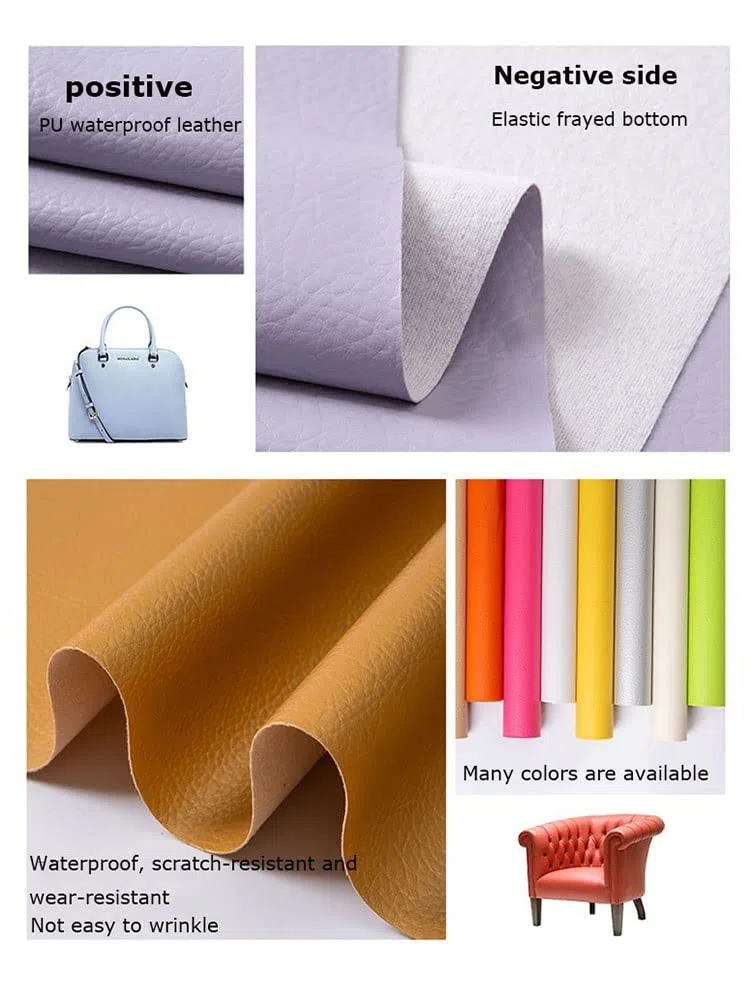 Tela de tapicería de piel sintética, hojas de poliuretano con patrón grueso para manualidades, fundas de asiento de coche, decoración de sofá, cabeceros