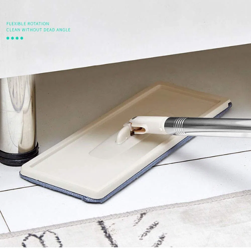 Cleaning Mops Free Hand Spin Cleaning Microfiber Mop with Bucket Flat Squeeze Spray Mop Home Kitchen Floor Clean Tools