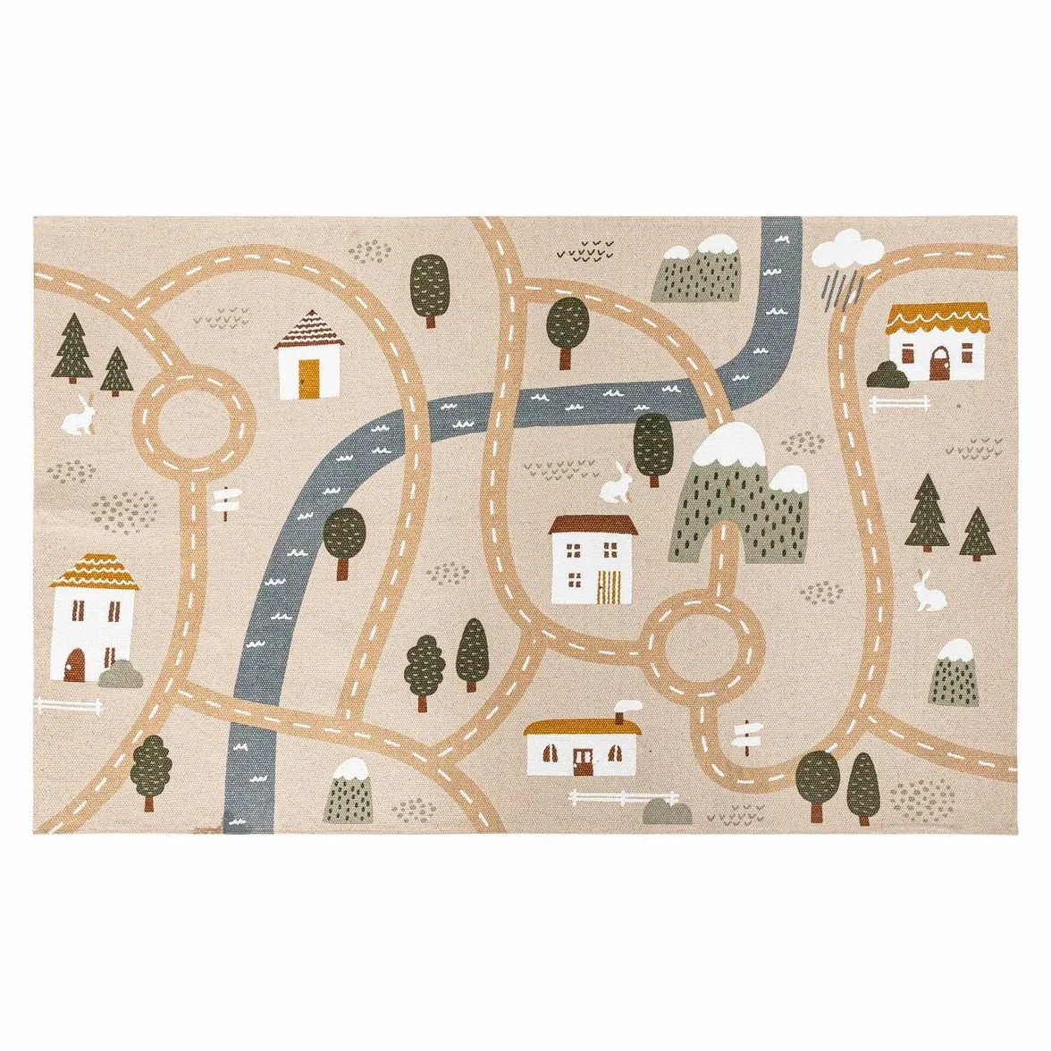 Atmosphera - Alfombra de Carretera Infantil Niels Yute 100x150cm