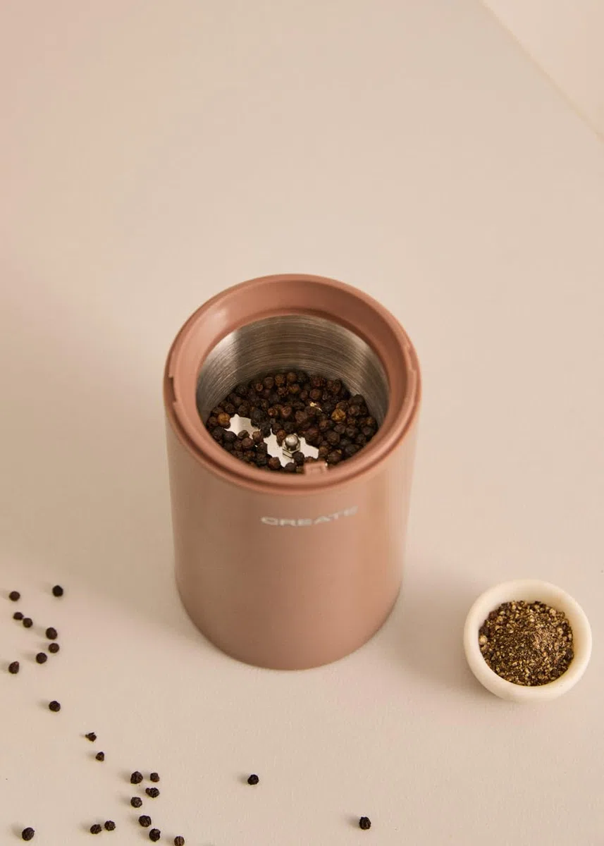 CREATE/COFFEE GRINDER STUDIO/Molinillo de café y alimentos de acero inoxidable moca/Capacidad 50g, compacto, fácil de usar, 180W