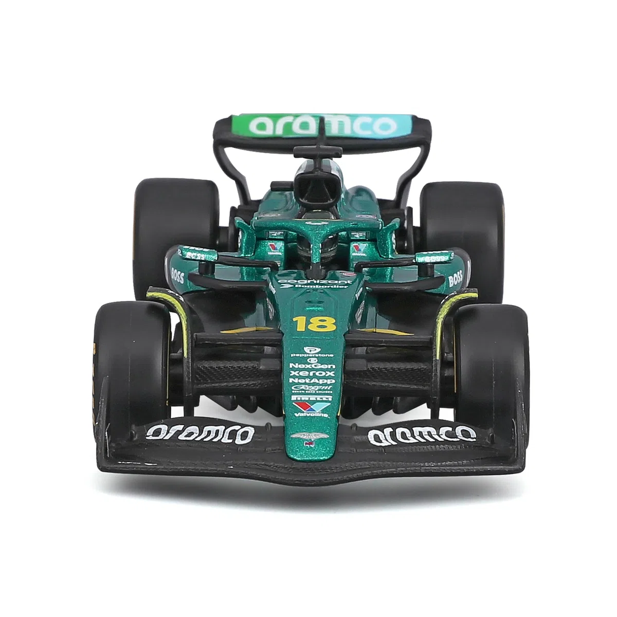 Bburago F1 Aston Martin AMR25#18 Stroll Australia GP (2025) – Modelo de Coche de Fórmula 1 Escala 1:43, Fiel Coche Coleccionable con Coche de Juguete, a Partir de 14 años (18-38251S)