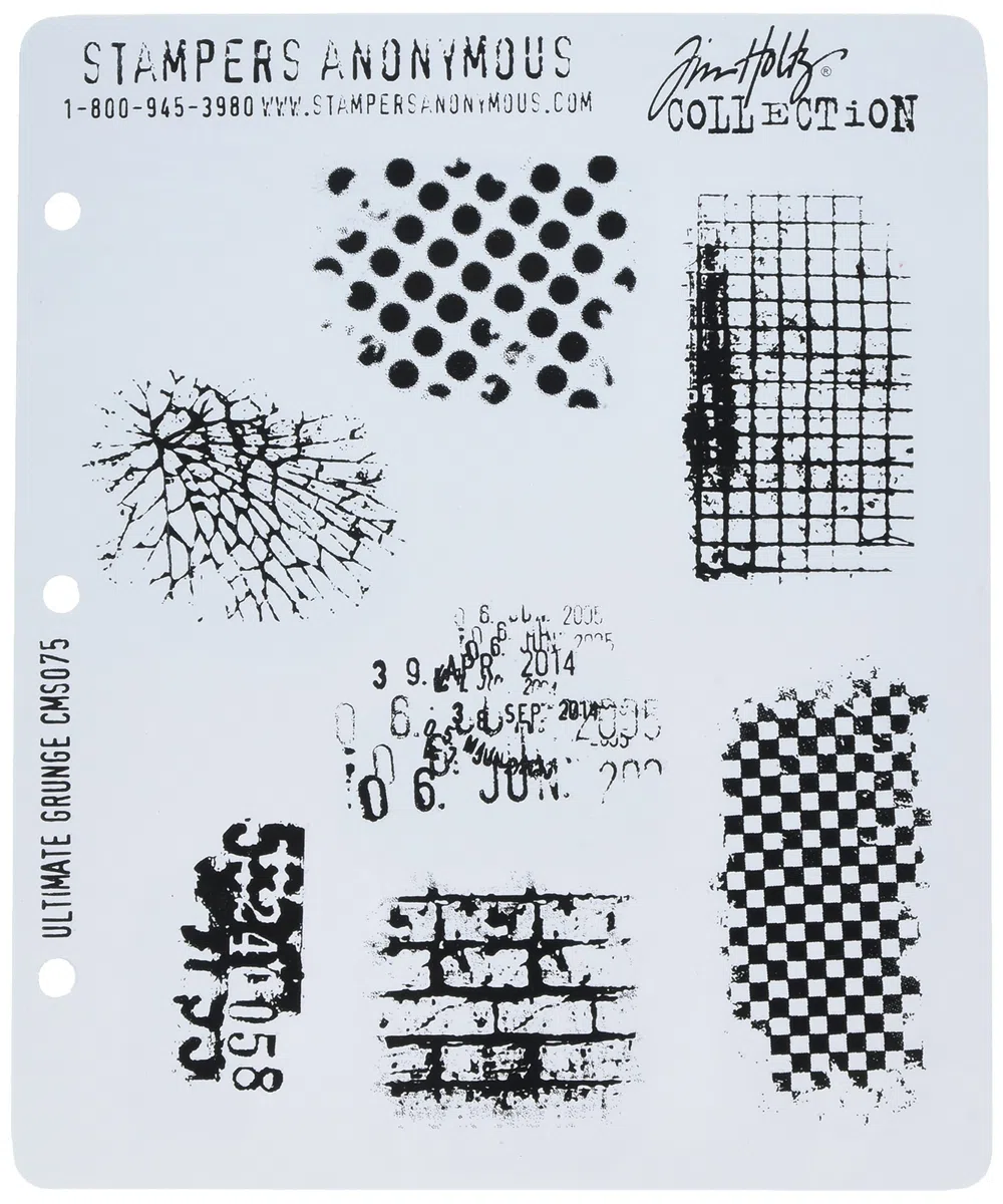 Stampers Anonymous CMS-075 Tim Holtz - Juego de sellos de goma