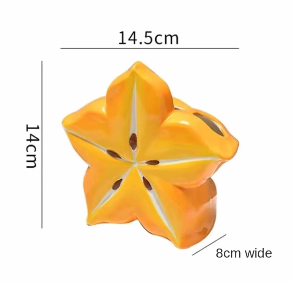Portacepillos De Dientes para Baño Y Ducha Soportes De Pasta Dientes For Cepillos con Forma Carambola Cerámica, Organizadores Almacenamiento For Baño(Grün)