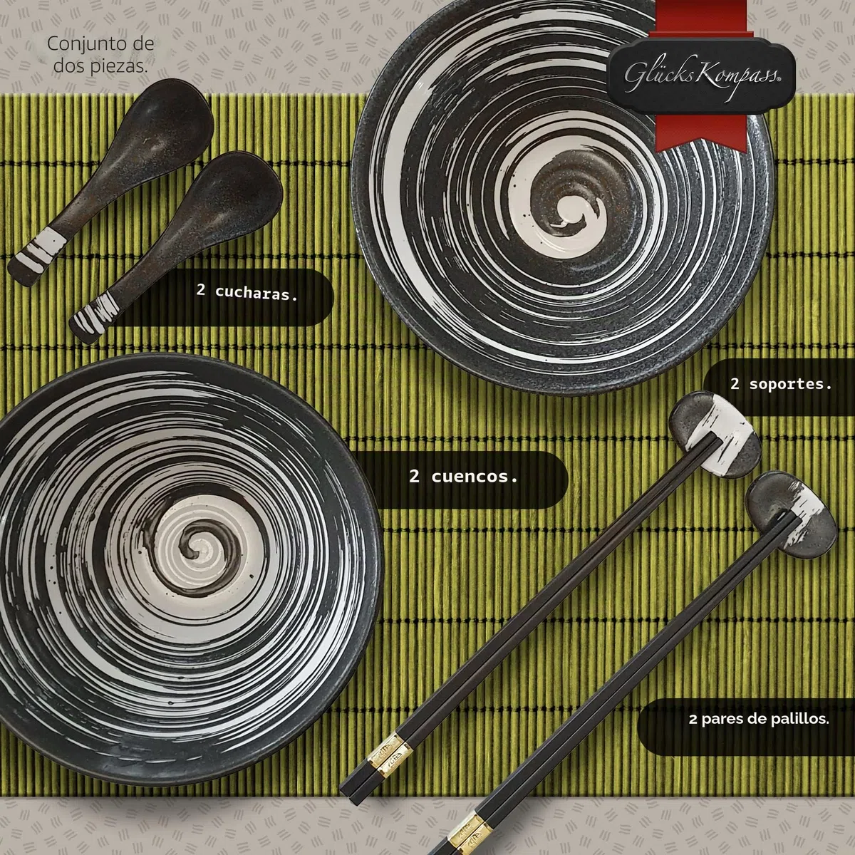 Juego de cuencos japoneses de Ramen