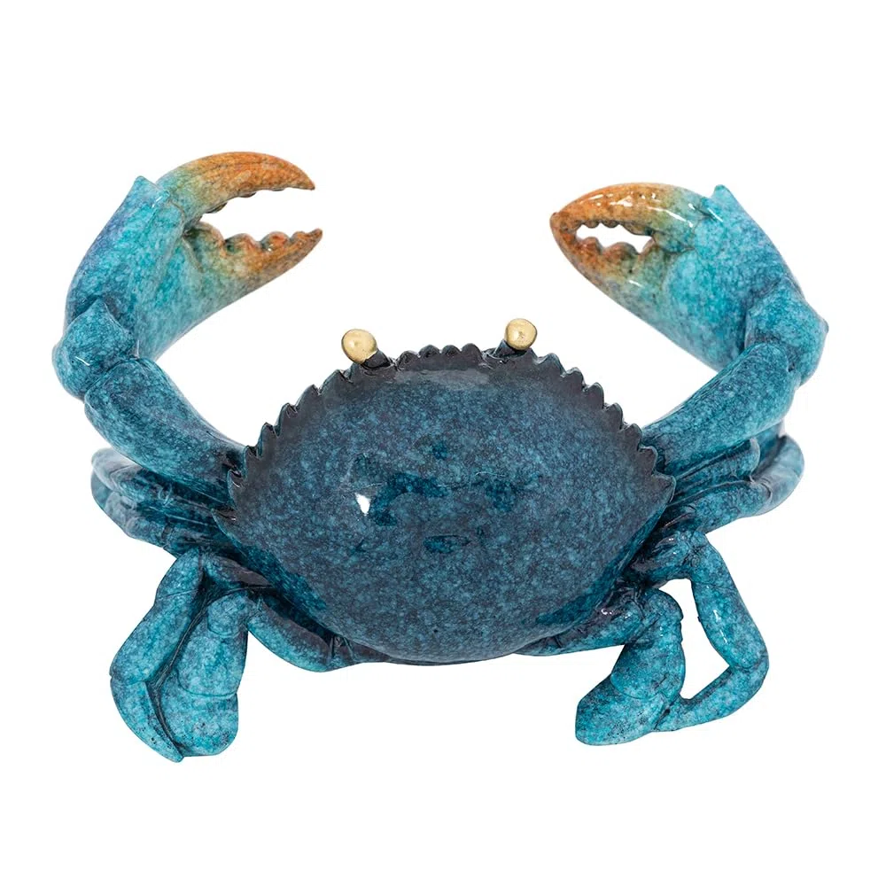 Juego de salero y pimentero en forma de cangrejo, figura decorativa azul para cocina, mesa de comedor, accesorios náuticos y decoración costera