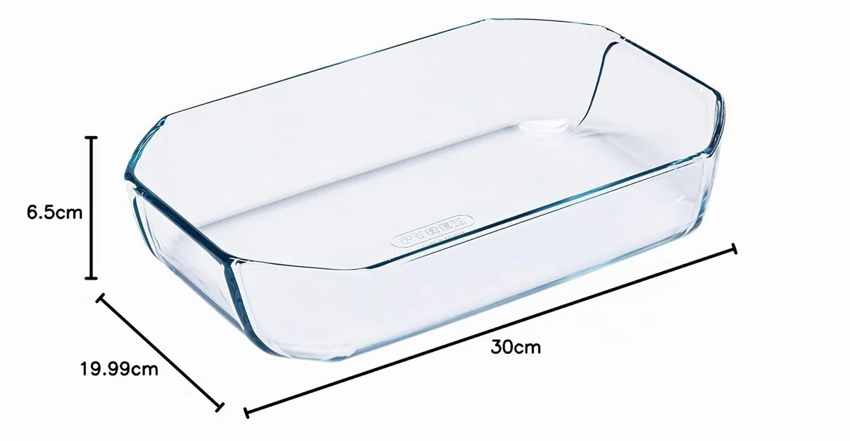 Pyrex Inspiration Fuentes para Horno, Acero Inoxidable, Transparente, 30 x 20 cm