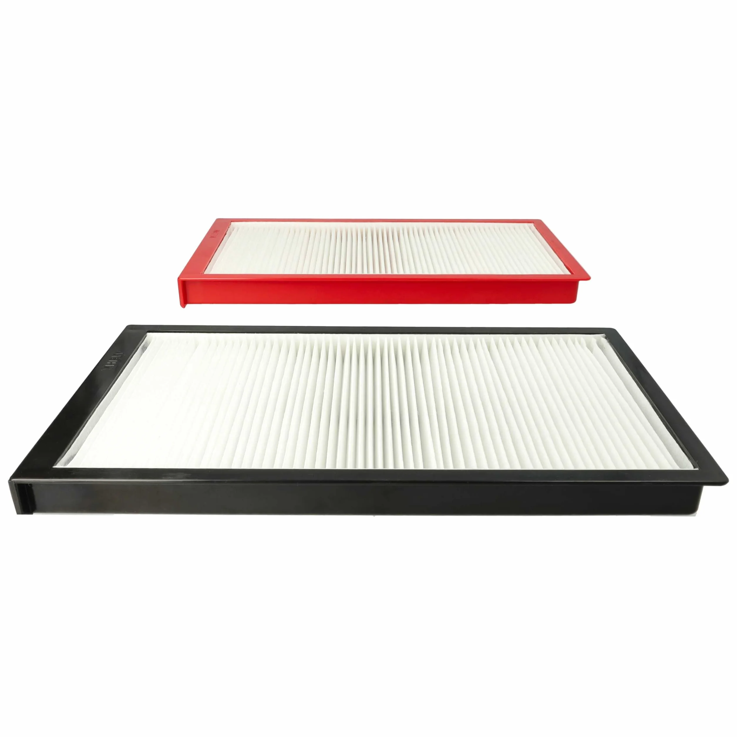 vhbw Set filtros Compatible con Zehnder ComfoAir 225, 200 Unidad ventilación - G4 / F7 2 uds., 29 x 15 x 5 cm, Blanco/Rojo/Negro