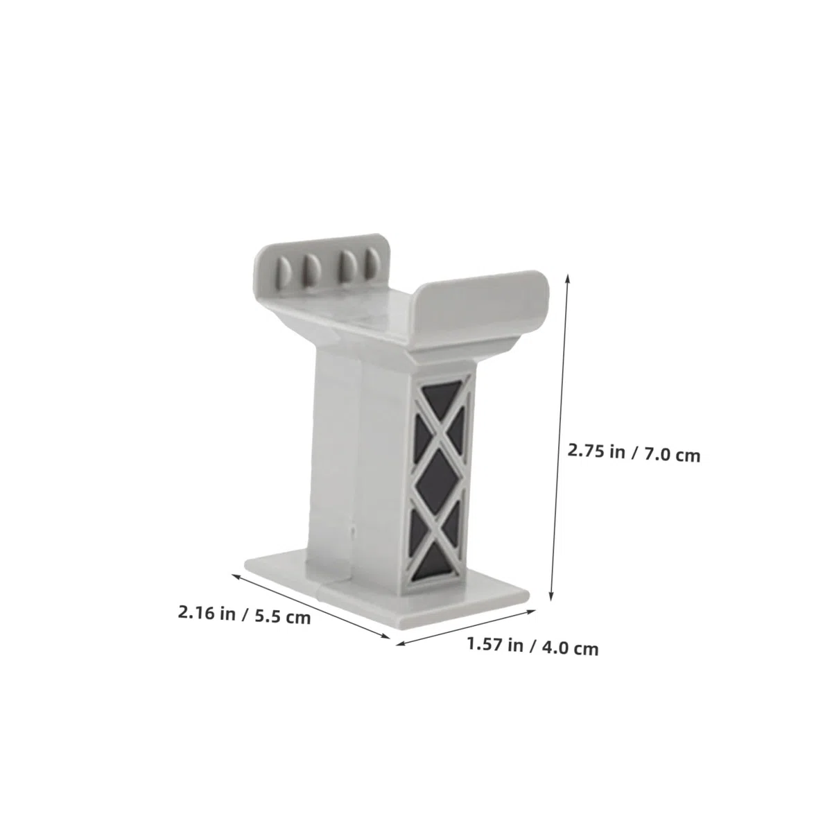 15 Piezas Soportes Multinivel para Puente de Tren Pilares de Plástico para Vías Bloques Elevados Compatibles con Principales Accesorios Estables para Tren y Mesas
