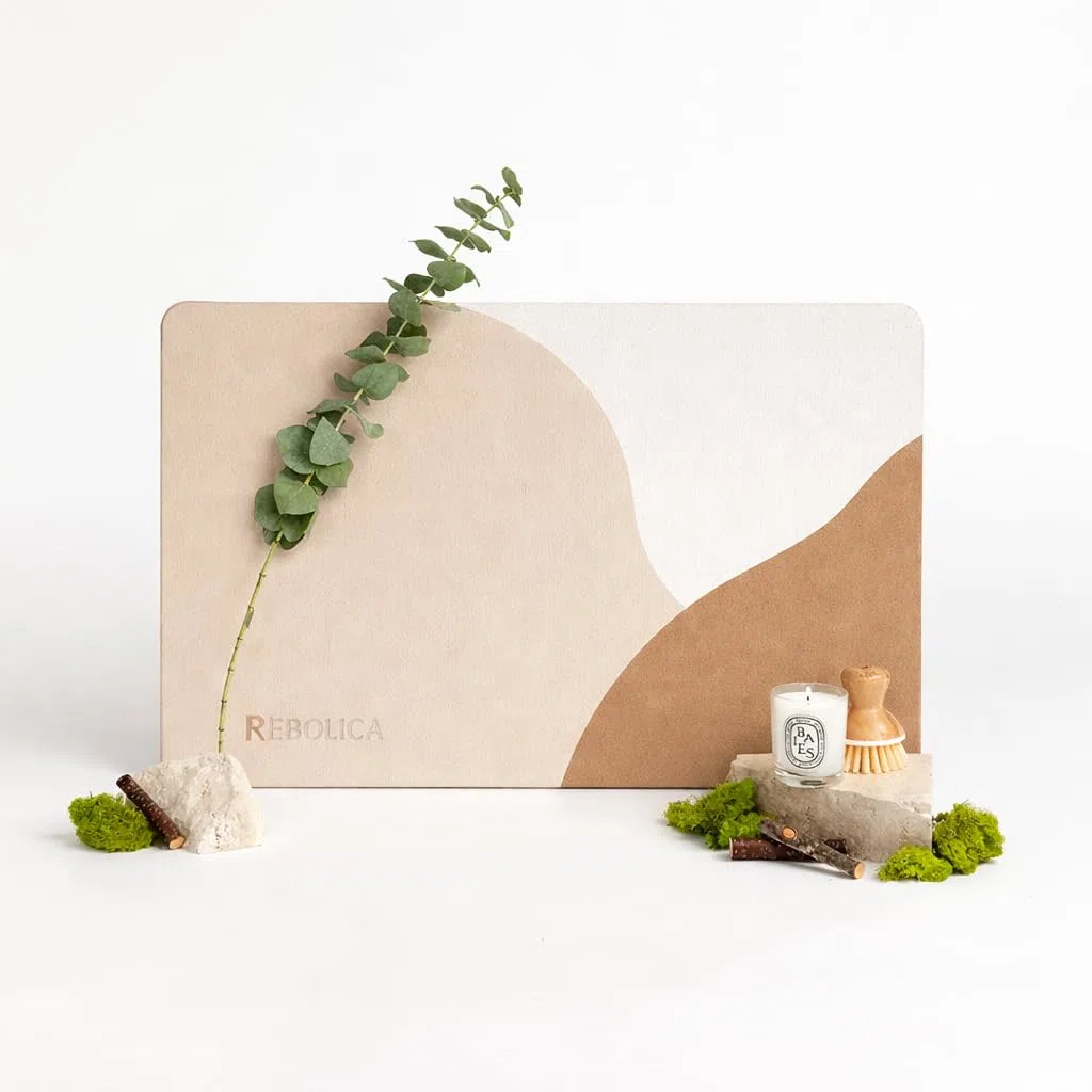 Alfombra de Baño de Diatomita Antideslizante – 60x40 cm – Secado Rápido y Alta Absorción – Alfombra de Piedra Natural para Ducha y Baño Moderno - Marron