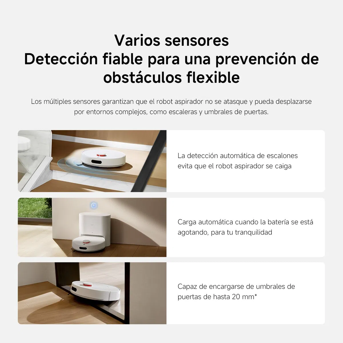 XIAOMI Robot Aspirador H40, 10000Pa Succión Robot Aspirador y Fregasuelos,Navegación Láser LDS Aspirador Robot,180 Min de Autonomía, Control por Voz/App, para Pelo de Mascotas y Suelos Duros