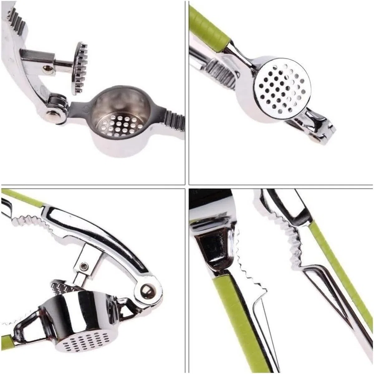 Prensa de Ajos de Acero Inoxidable, Picador de Ajo y Jengibre Fácil de Usar con Mango Ergonómico, Herramienta de Cocina Sin Desorden para Picar Ajo Limpio, a, 15,5 * 3cm