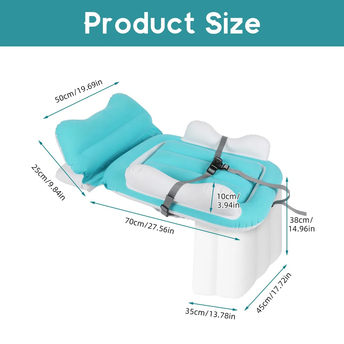 Cama de avión para niños pequeños, avión de bebé, portátil, inflable, cama de viaje para niños, con bomba de mano y lados altos para asiento de vuelo, coche, tren