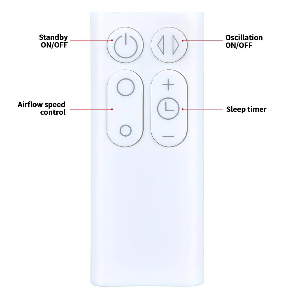 Mando a distancia de repuesto para Dyson AM06 AM07 AM08 Air Multiplicer Fan Remote Control 965824-02