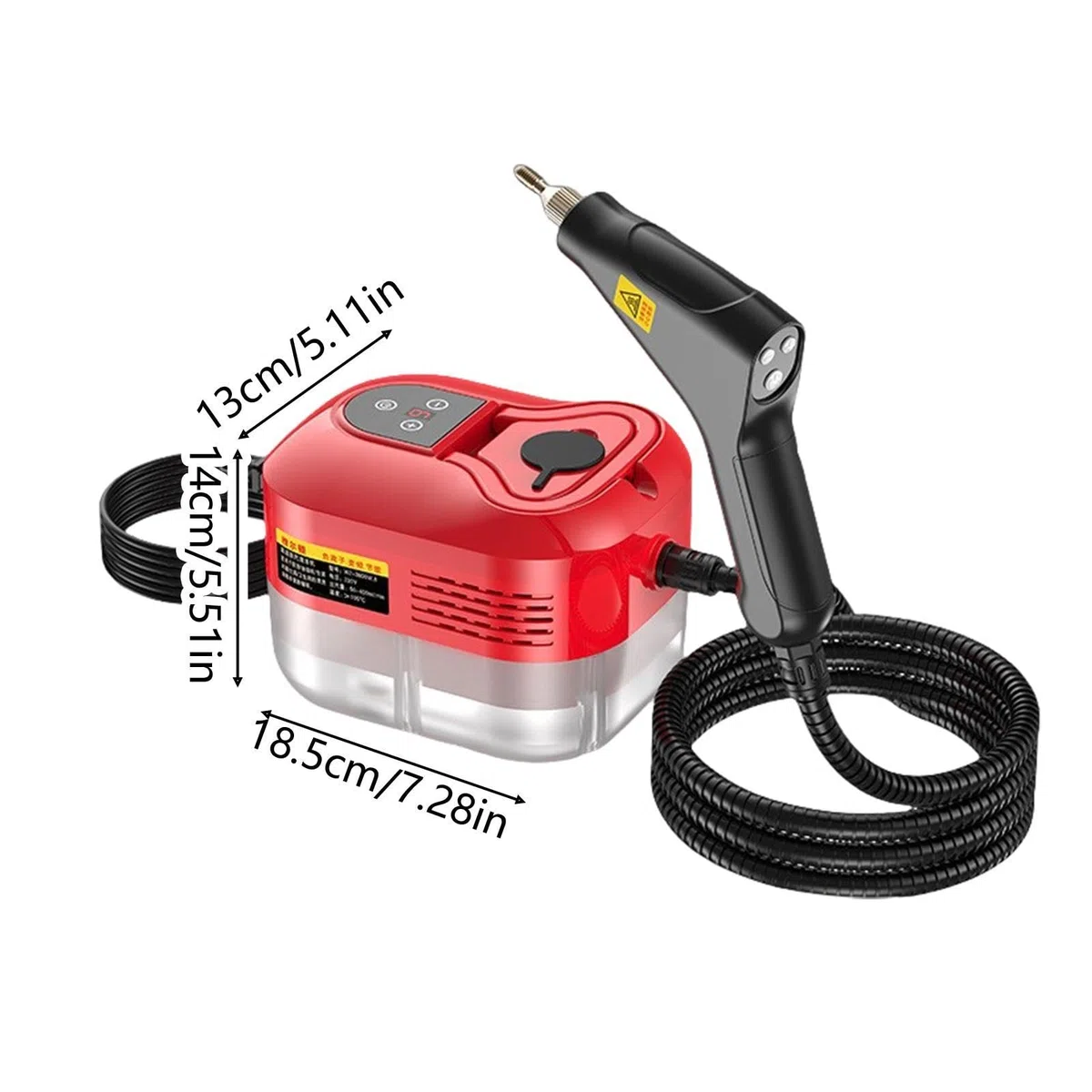 Para limpieza, portátil potente con 8 | Limpiador a vapor pesado para cocina | Para azulejos, juntas, suelos, ventanas, revestimientos, sofás, alfombras, detalles de coche