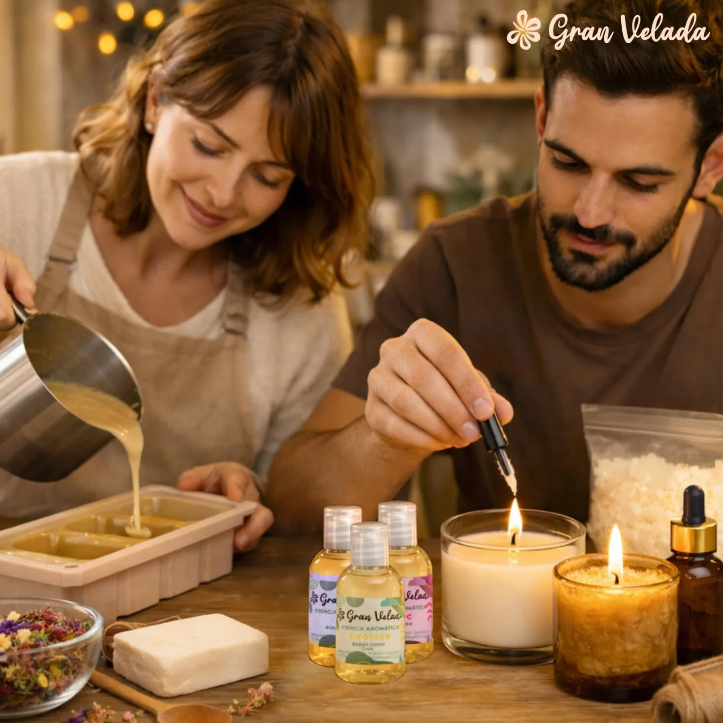 Gran Velada - Pack Ahorro Esencias Citricas 3 x 50 ml | Esencias Aromáticas para Mikados para Jabones Artesanales para Velas Perfumadas | Perfumar Creaciones Aroma Duradero