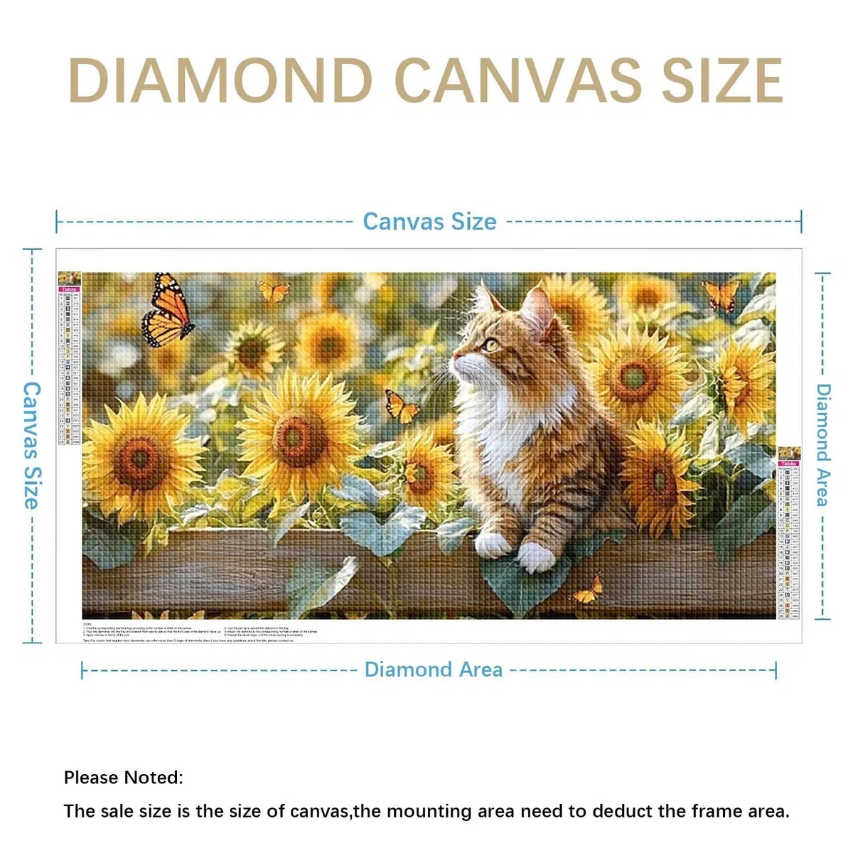 Diamond Painting Adultos Flor Pintura Diamante, Gato Diamond Painting 5D Completo, DIY Cuadrado Cristal Bordado Punto de Cruz Cuadros de Diamantes para Decoracion Hogar, Regalo Mujer 160x80cm 0J-812