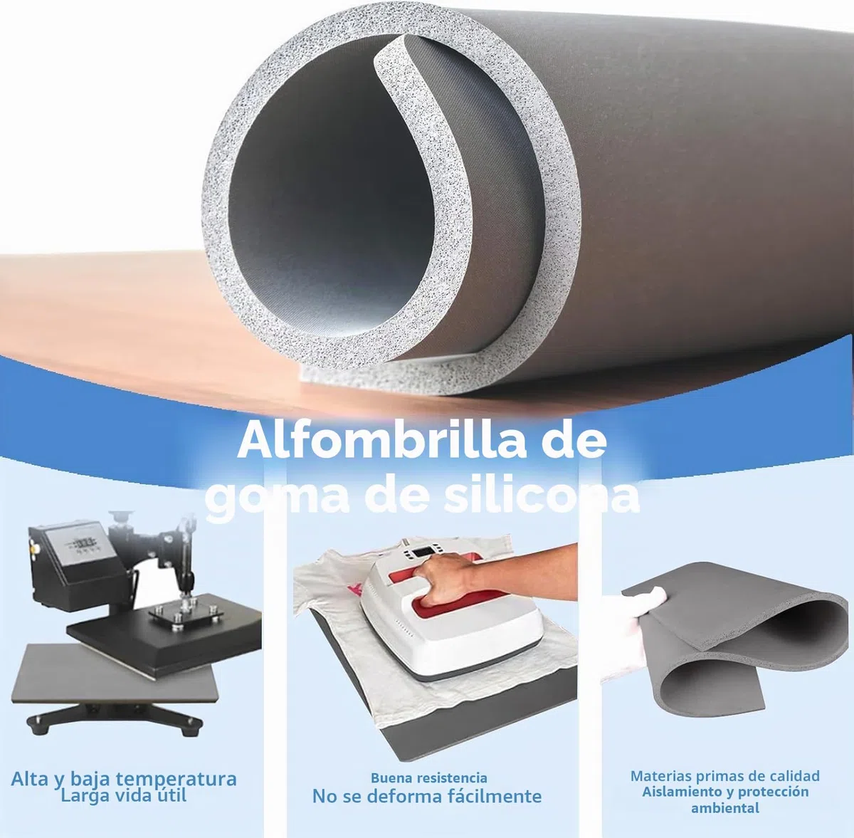 Camisetas de sublimación kits de herramientas para alineación de vinilo, almohadilla de prensa de calor, almohadilla de silicona, guía de reglas de camiseta y hoja de teflón para Cricut calor prensa