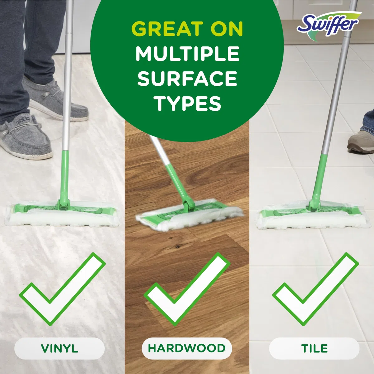 Swiffer Sweeper Dry Sweeping Cloths Mop And Broom Floor Cleaner Refills Unscented 37 Count by Swiffer