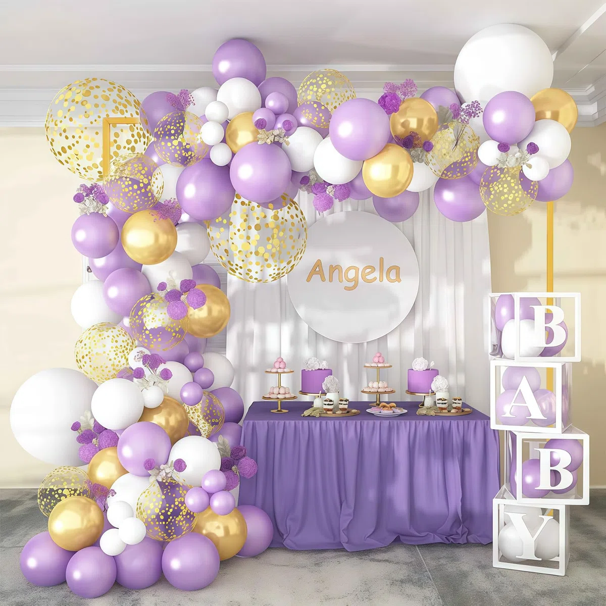 Arco de Boda 2m x 2m de Metal Dorado - Soporte de Fondo Cuadrado para Ceremonia de Boda, Rincón de Fotos, Graduación, Cumpleaños y Decoración de Fiestas