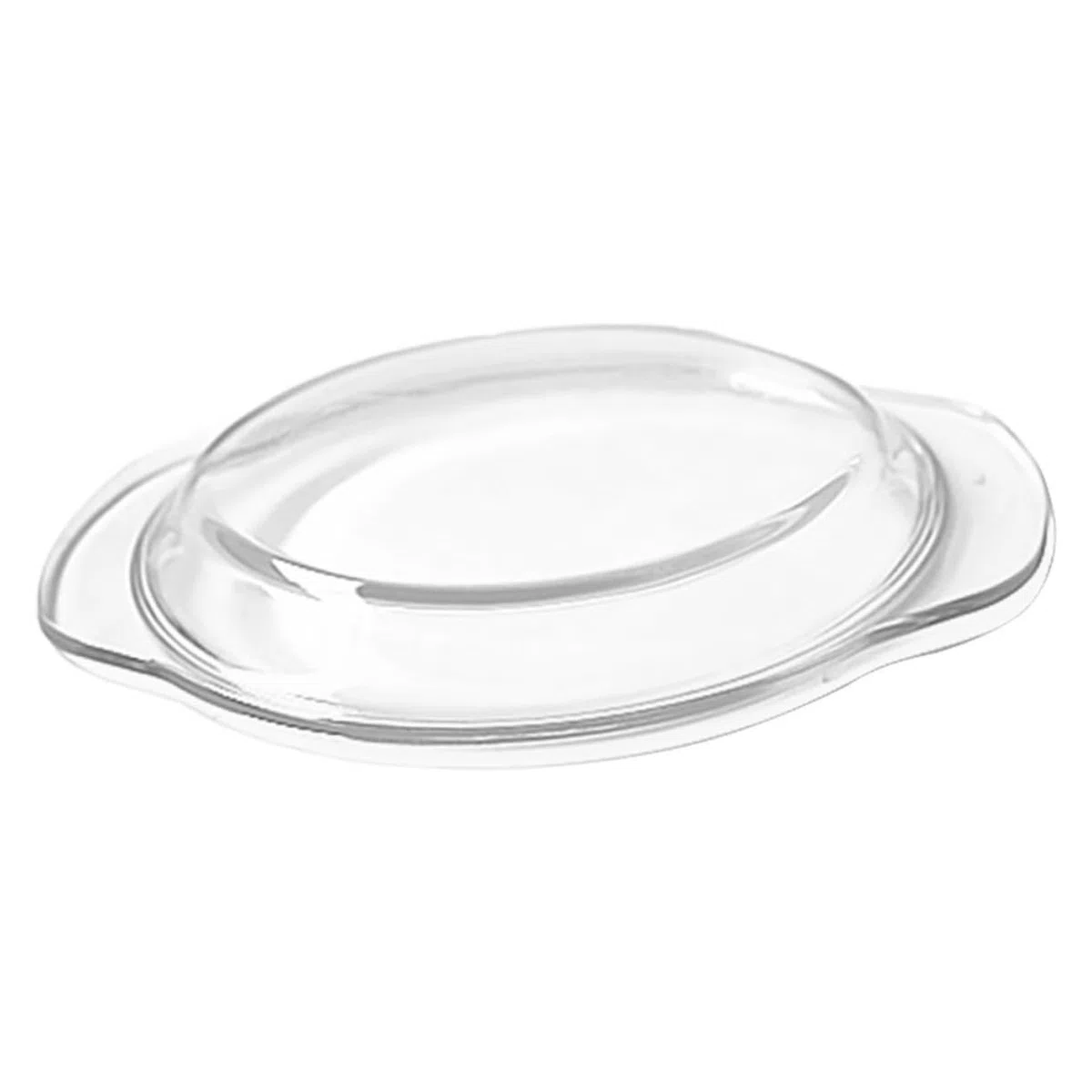 Tapa Antisalpicaduras Para Horno Microondas De Cristal Cubierta Reutilizable Transparente Para Alimentos Cubreplatos Para Cocinar Y Calentar 8.11X7.00X0.86In 1 Pieza