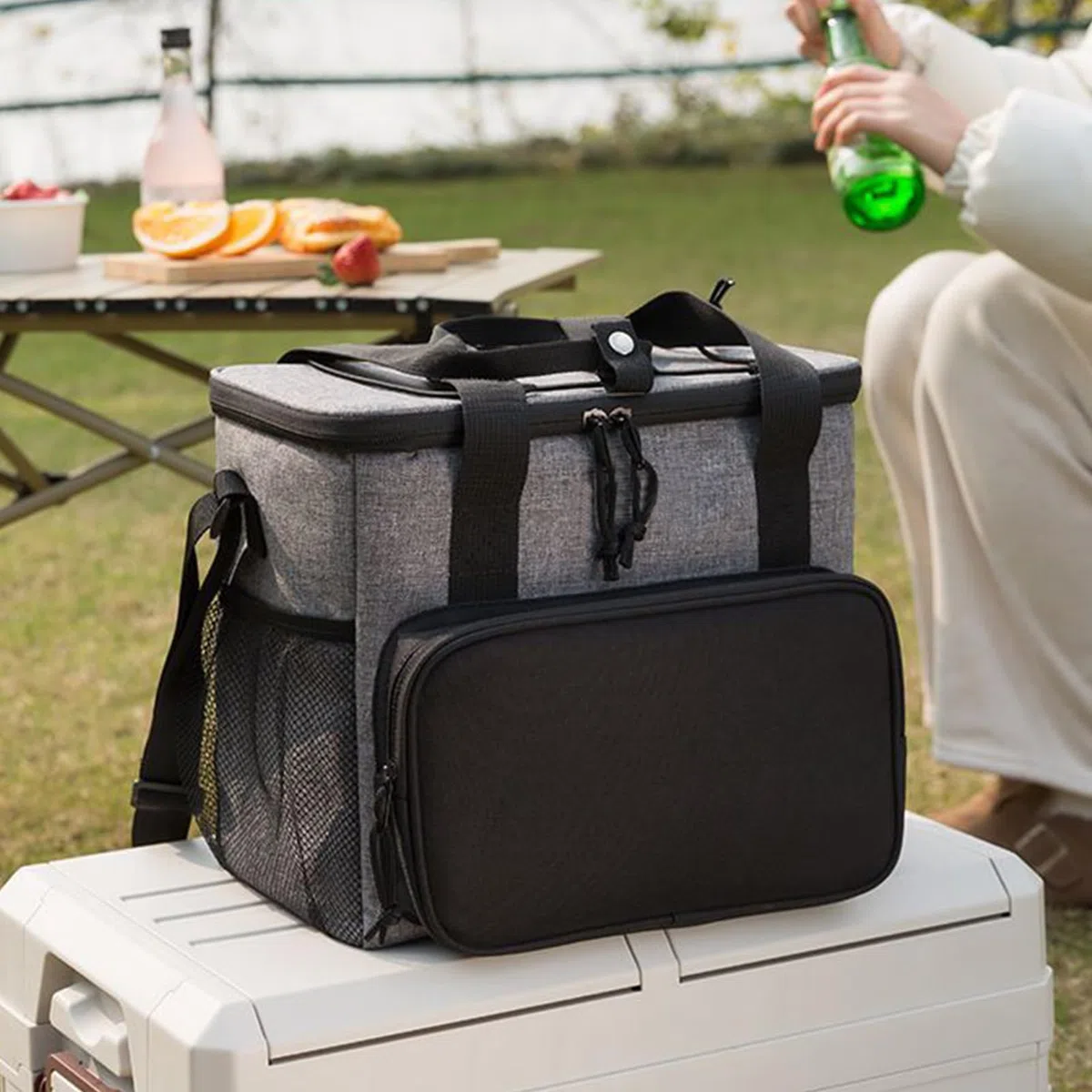 Refrigerador de Viaje | isotérmica Impermeable de Oxford | Refrigerador de Comida para Piscina, camión de Trabajo de Coche | Playa Camping Picnic Road Trip