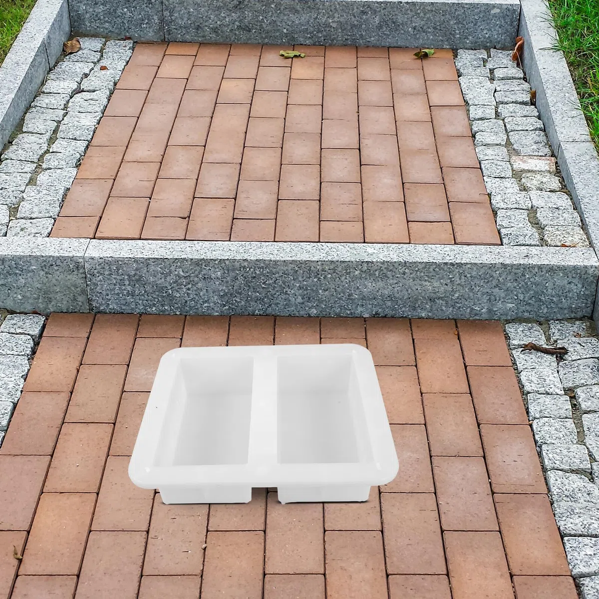 HEMOTON Molde para Adoquines de Ladrillo Holandés Rectangular 20x10x6,2 Cm Molde de Plástico Resistente para Pavimentos de Hormigón Exterior para Patios y Caminos de Jardín