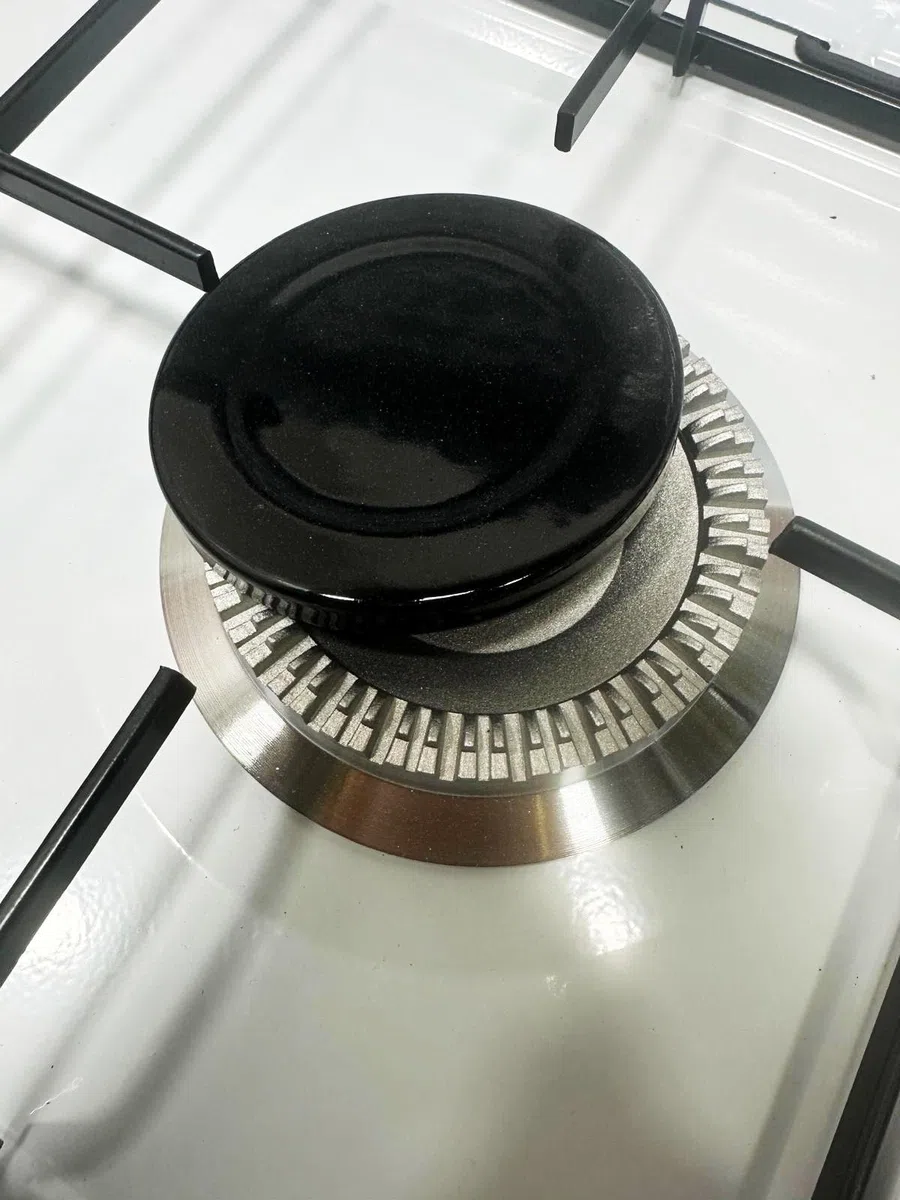 Hornillo de gas de 3 fuegos, 3200 W, quemadores de hierro fundido extraíbles, con tapa, a gas butano o propano