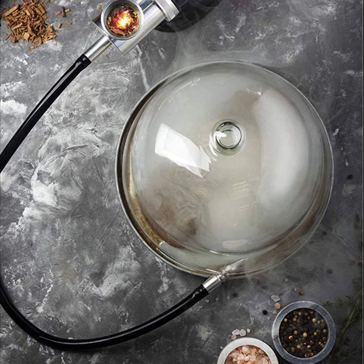 Campana de fumar para ahumar, cubiertas de cúpula para fumar cócteles, postres, alimentos y bebidas, cócteles, infusor de humo, accesorios para ahumar tapas para cócteles