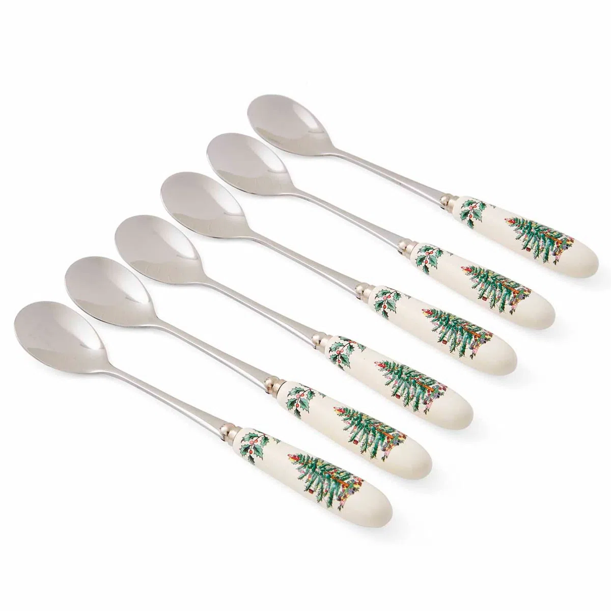 Spode Juego de cucharas de té (en Caja, Acero Inoxidable, Multicolor, Juego de 6