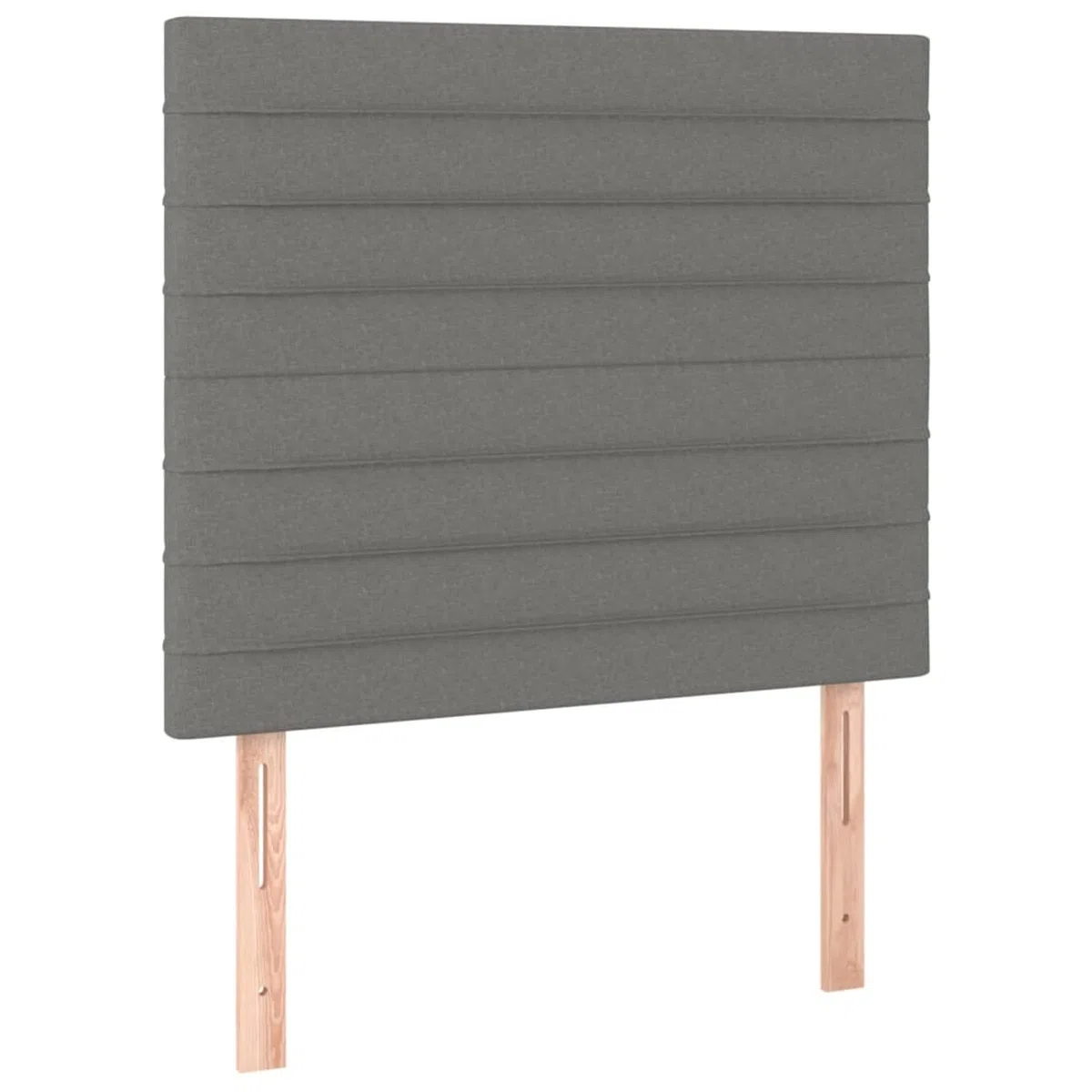 Cabeceros 2 Unidades, Cabezal De Cama, Cabezales Dormitorios Modernos, Cabecera para Cama, Cama Cabeza, de Tela Gris Oscuro 100x5x78/88 cm