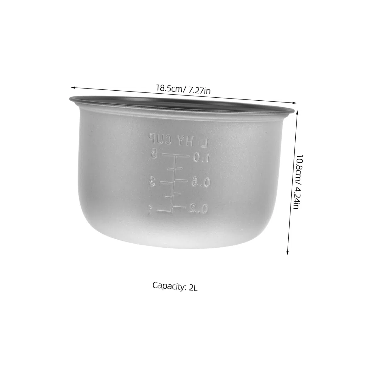 MAGICLULU Revestimiento Antiadherente para Olla Arrocera 2l Repuesto De Aleación De Aluminio