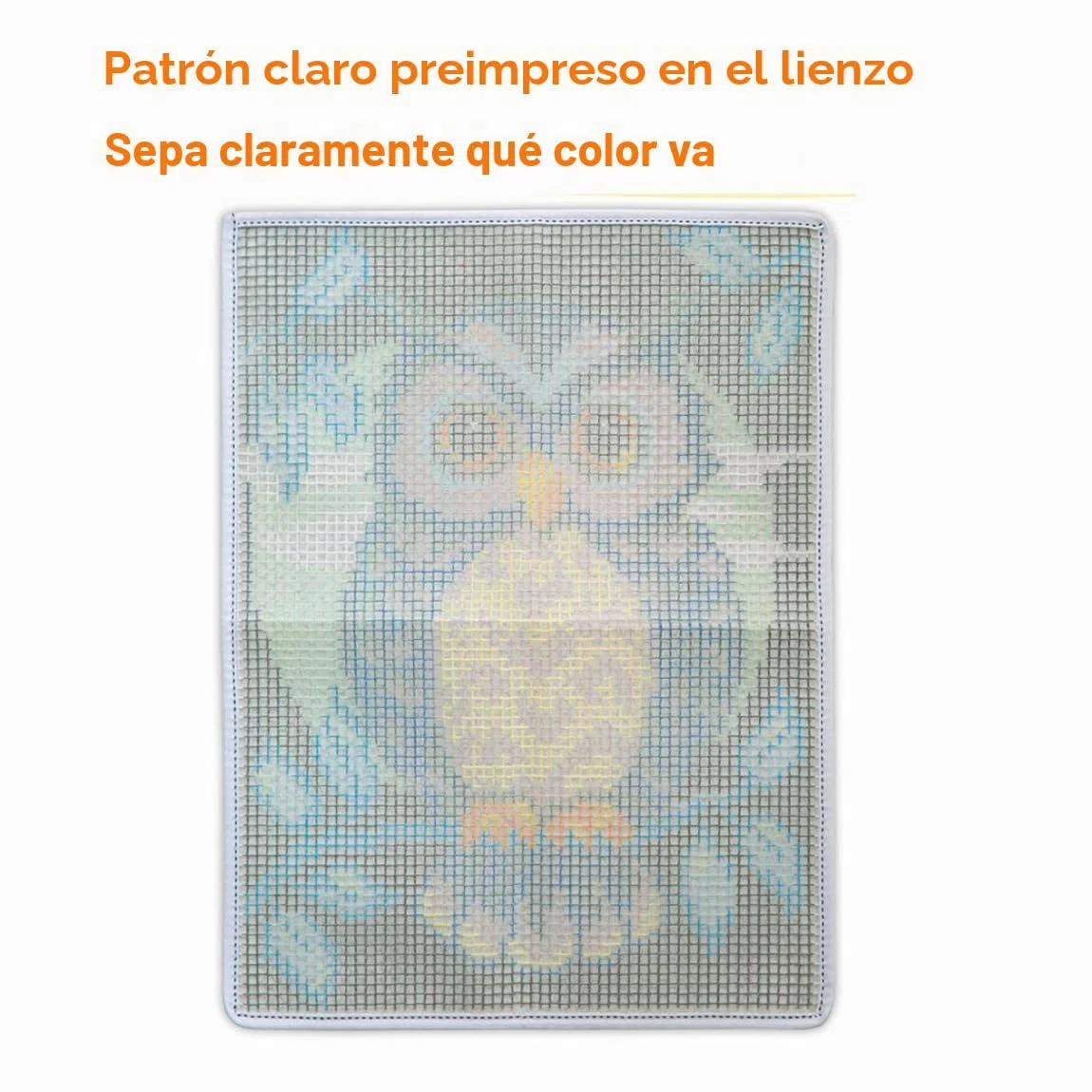 Kit de Alfombra de Gancho, pestillo alfombra hacer tapices, 3D Tapiz Kits Alfombra Latch Hook Kits, Lechuza Patrón impreso, 50x38cm