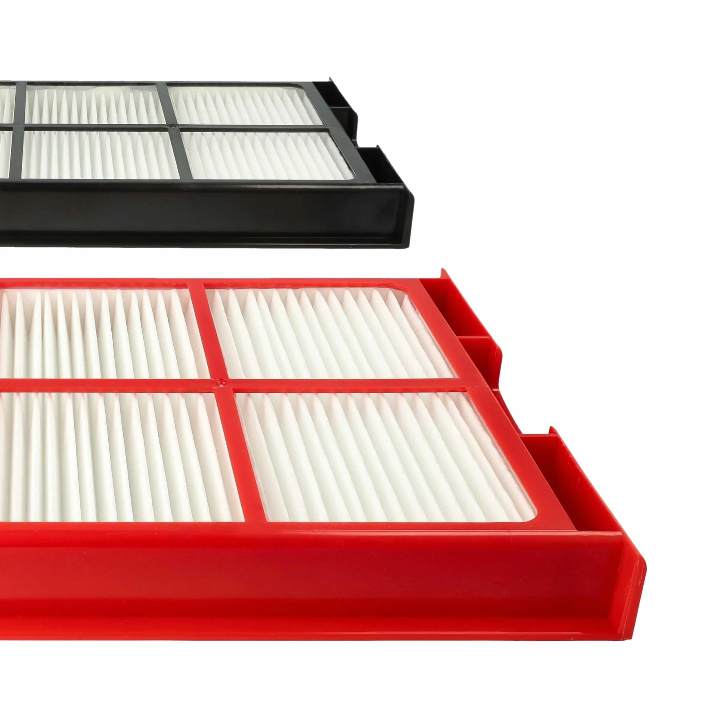vhbw Set filtros Compatible con Zehnder ComfoAir 225, 200 Unidad ventilación - G4 / F7 2 uds., 29 x 15 x 5 cm, Blanco/Rojo/Negro